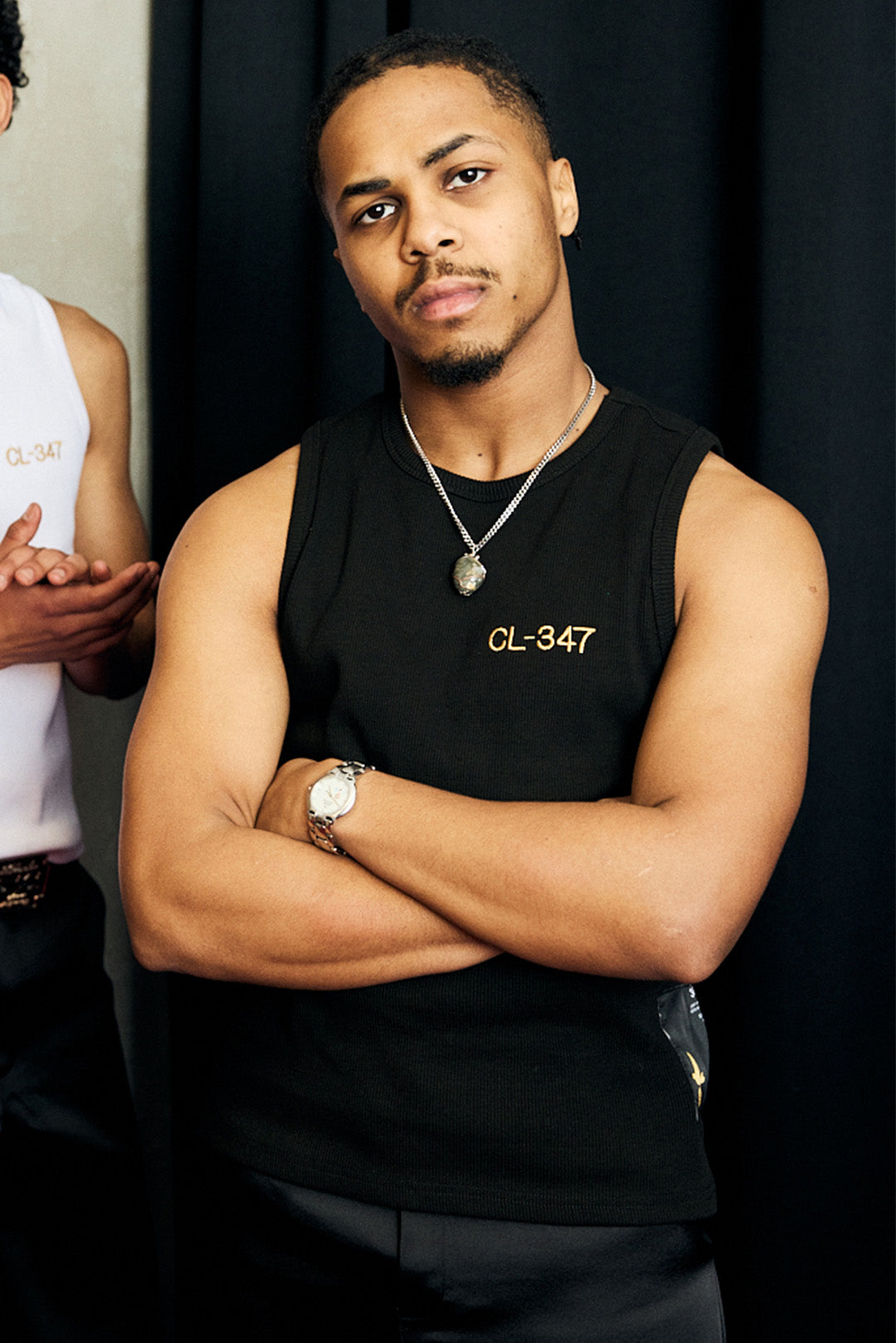 BLOCK TANK TEE BLACK