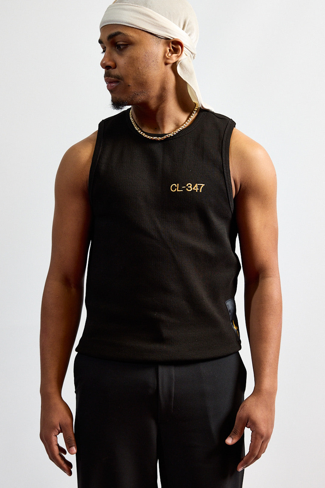 BLOCK TANK TEE BLACK