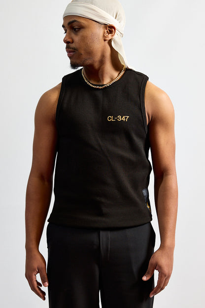 BLOCK TANK TEE BLACK