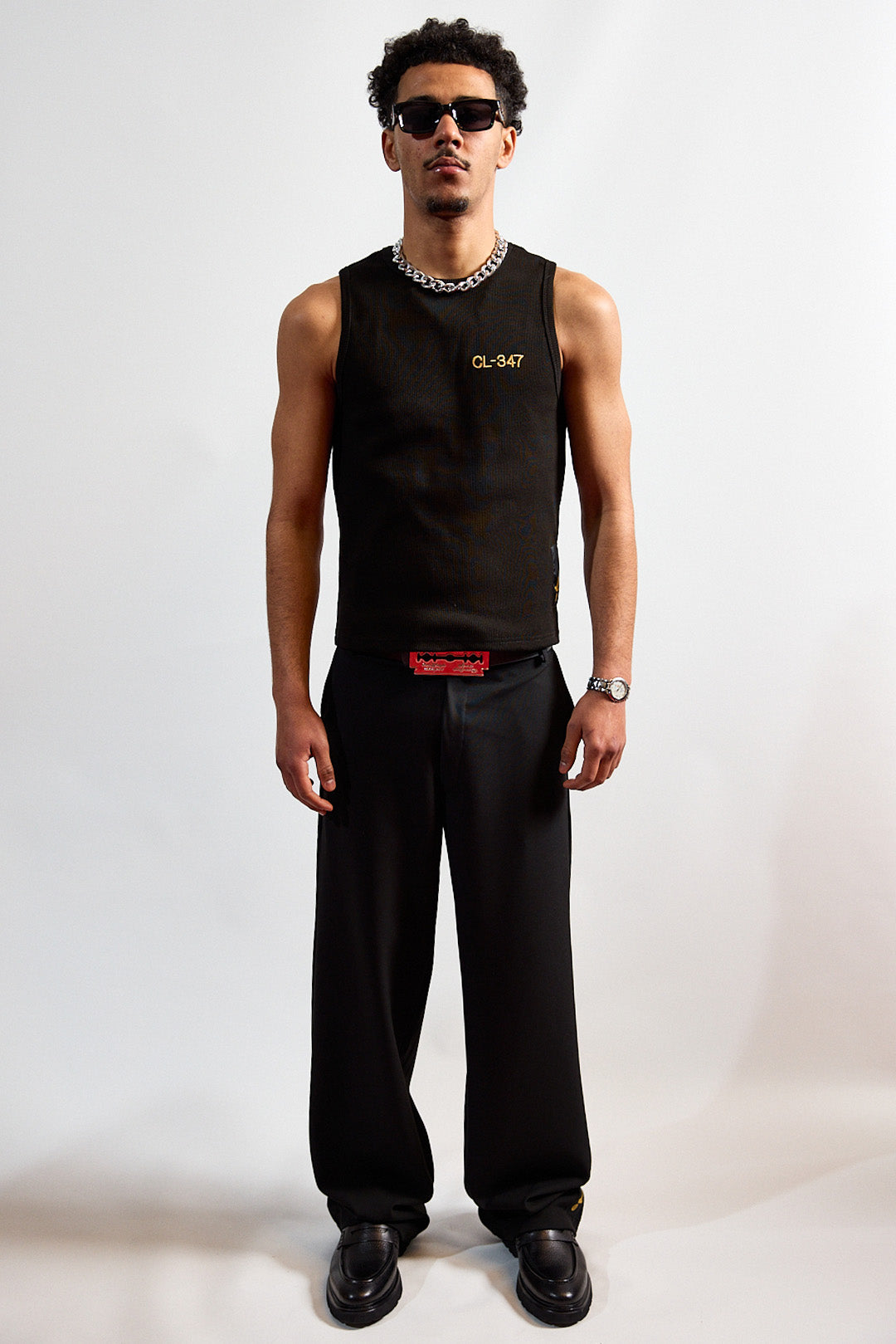 BLOCK TANK TEE BLACK