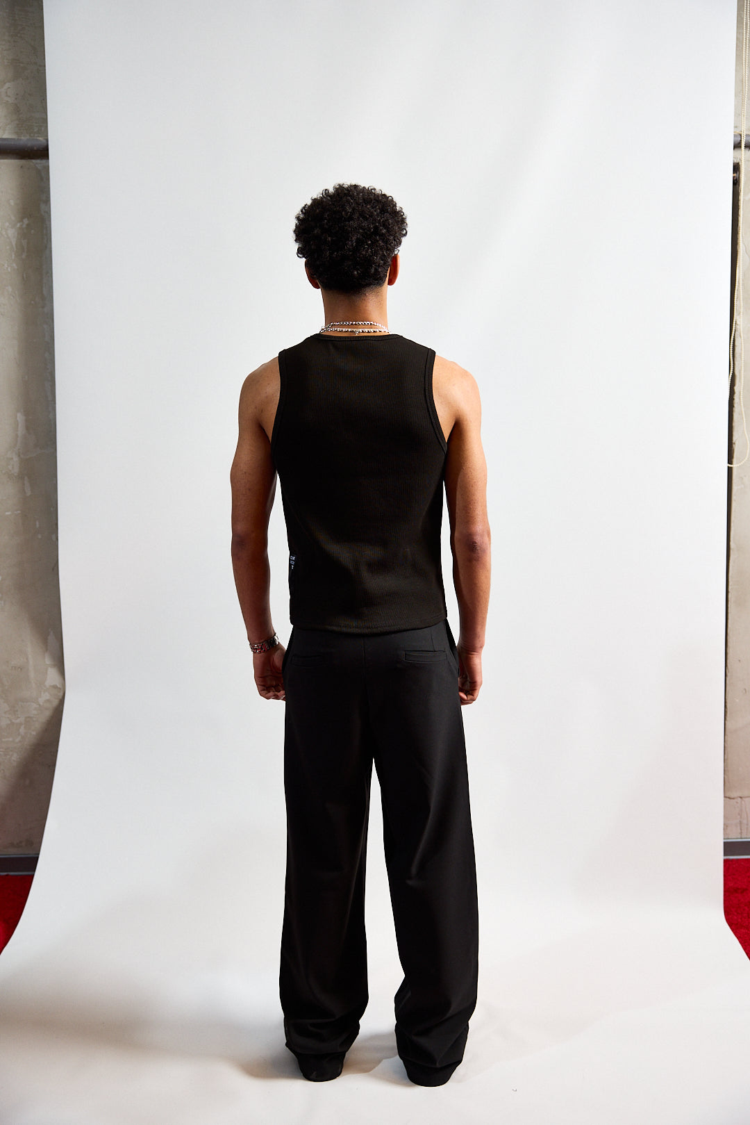 BLOCK TANK TEE BLACK